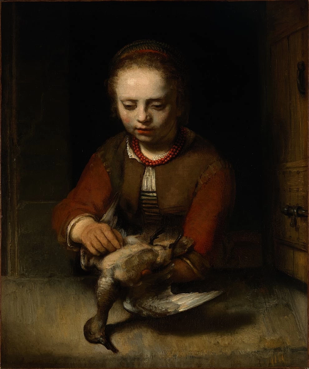 Bambina con anatra morta - Dallas Museum of Art